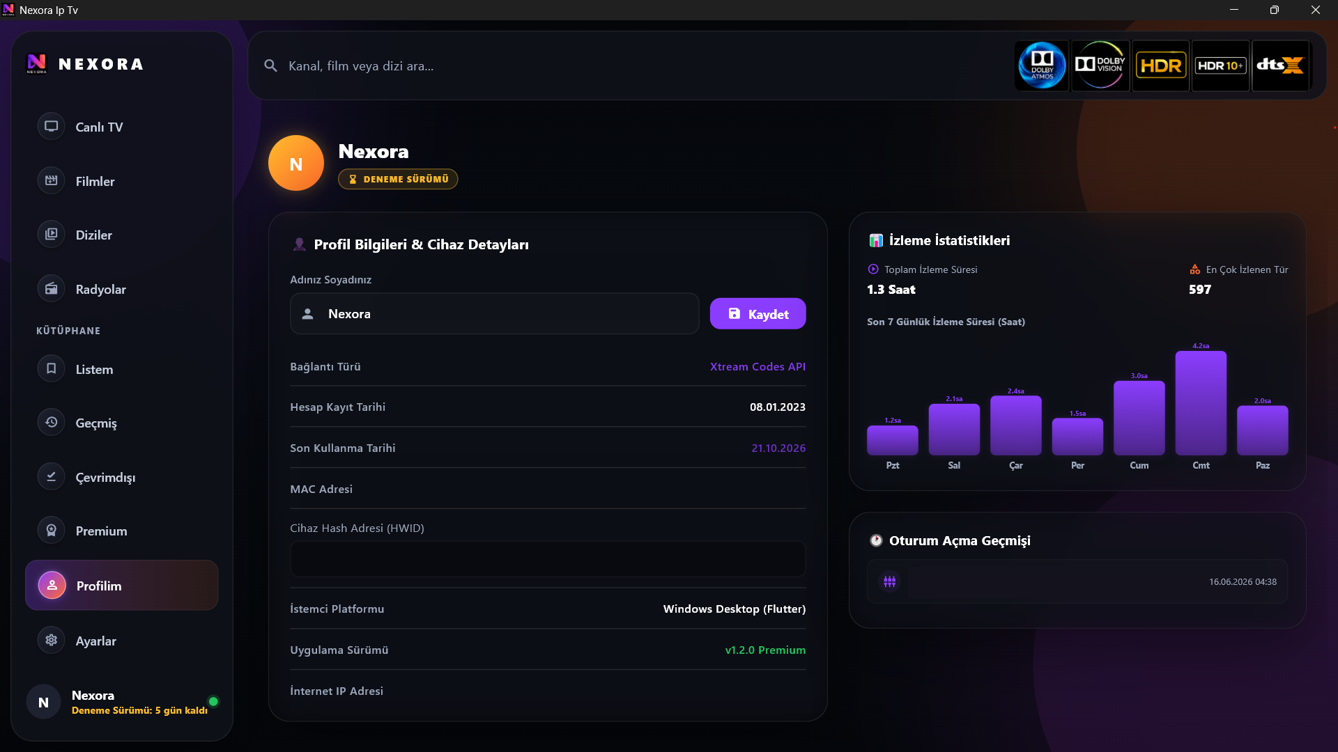 Smart Stream profil